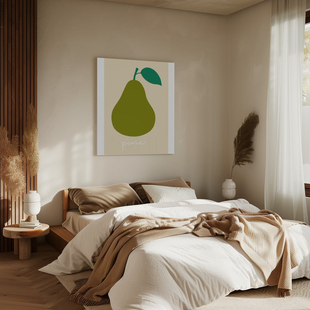 La Poire (Dark Green) | Canvas
