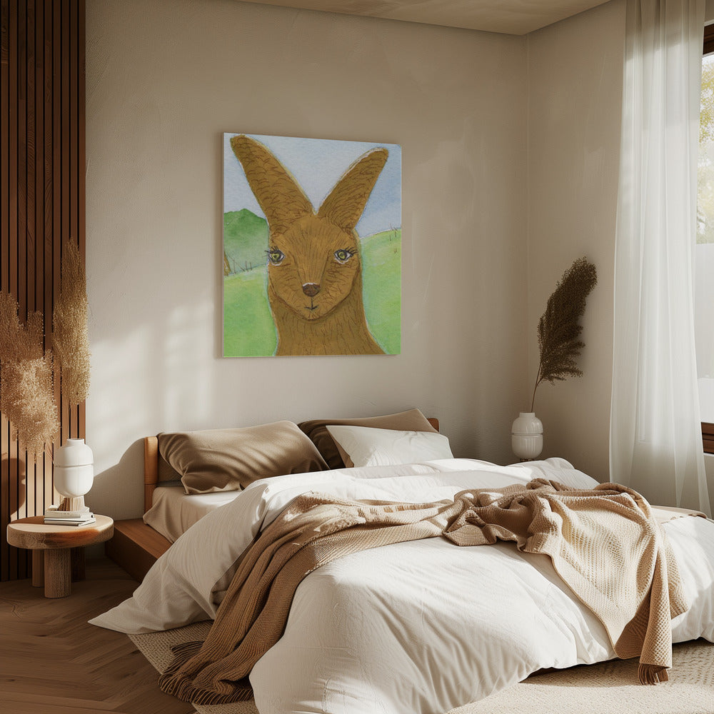 Kangaroo Wallaby Face Nursery Room | Canvas