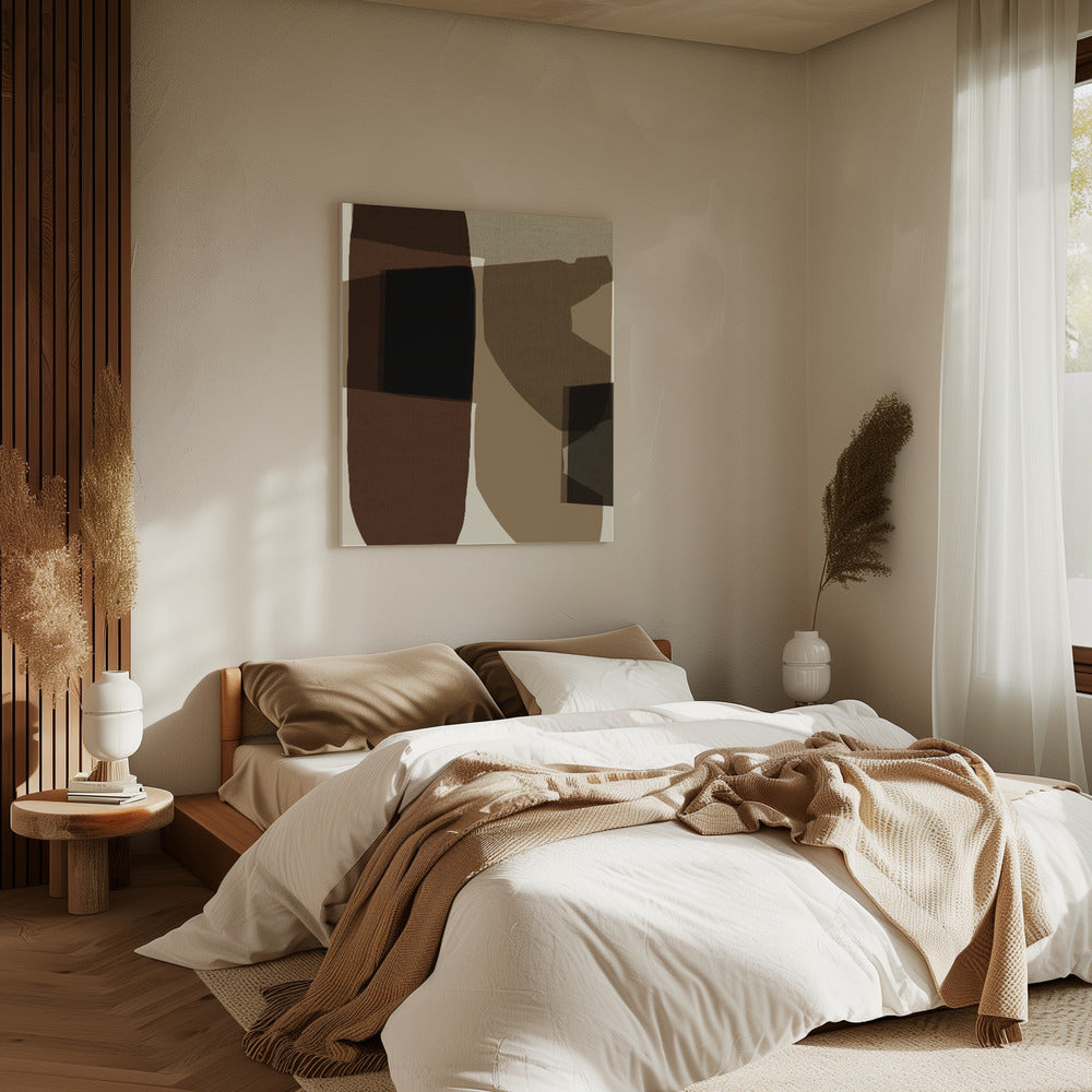 Geometric Shapes And Earthy Tones | Canvas