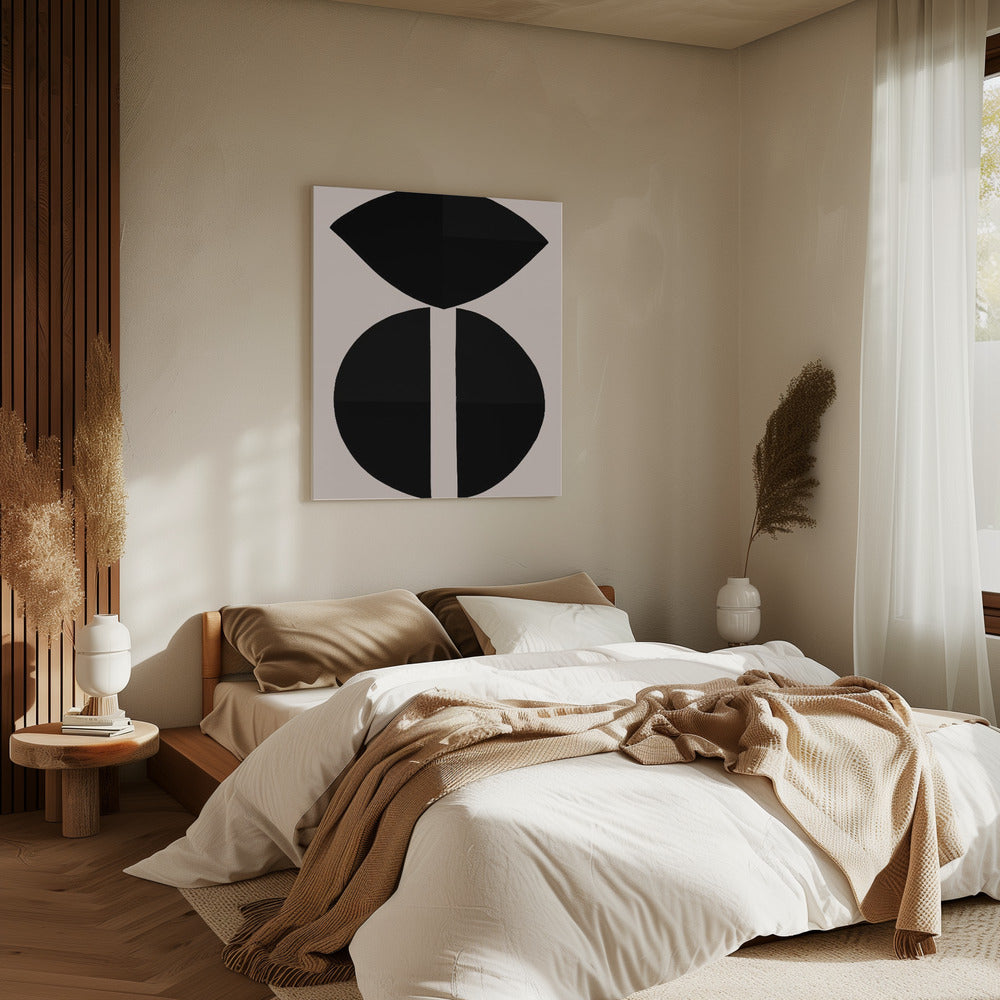 Black Shapes Harmony | Canvas