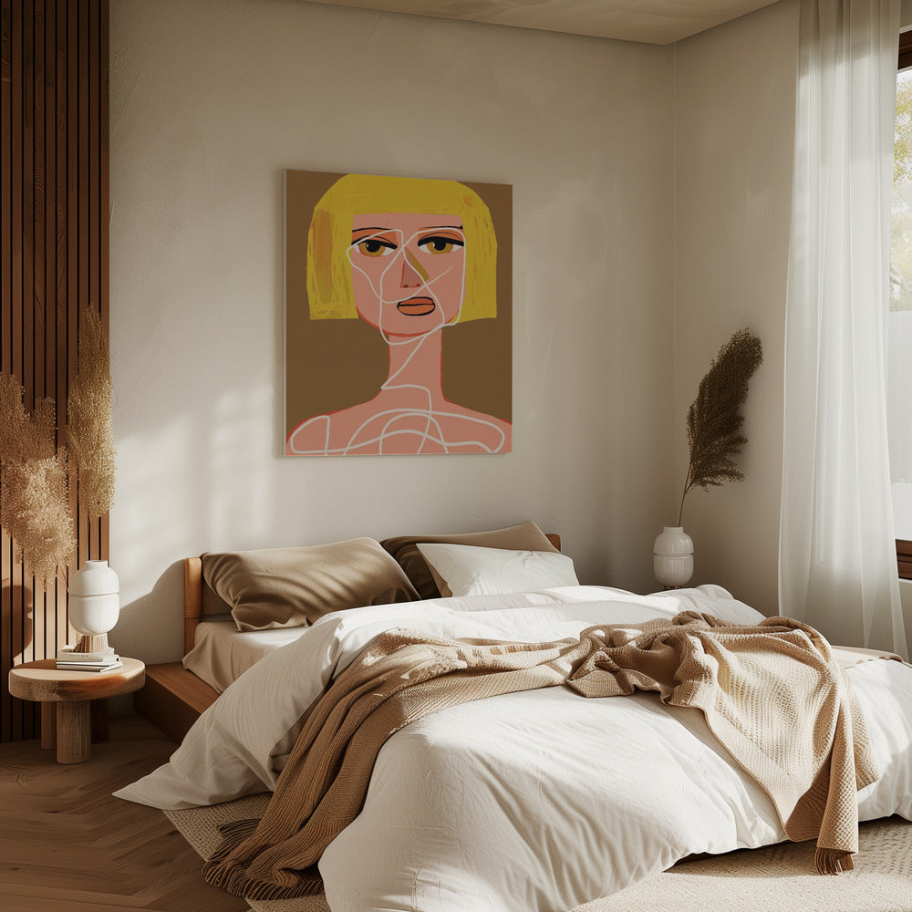 Tied up woman Tangled | Canvas