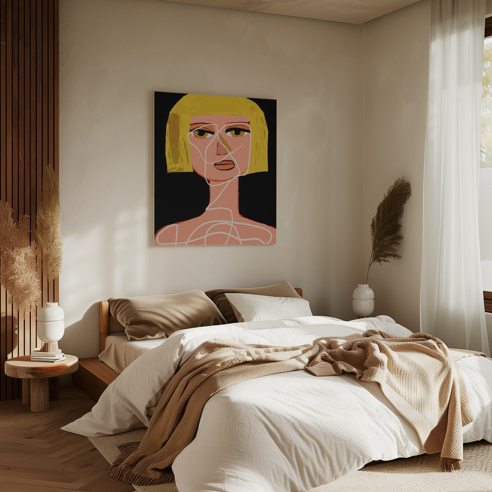 Tied up woman Tangled | Canvas