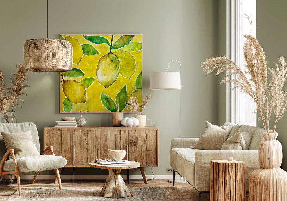 Yellow Lemons | Canvas