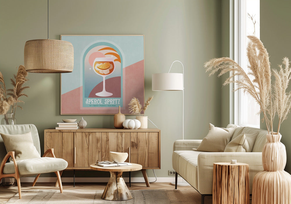 Sunset Sip Delight | Canvas