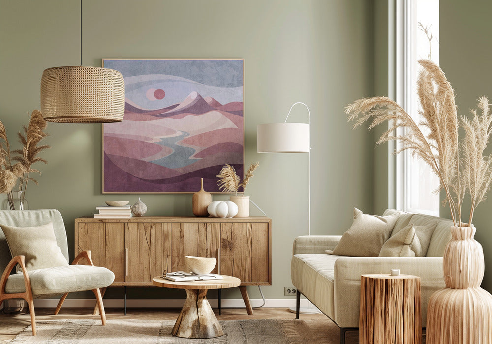Blush Horizon Vista | Canvas