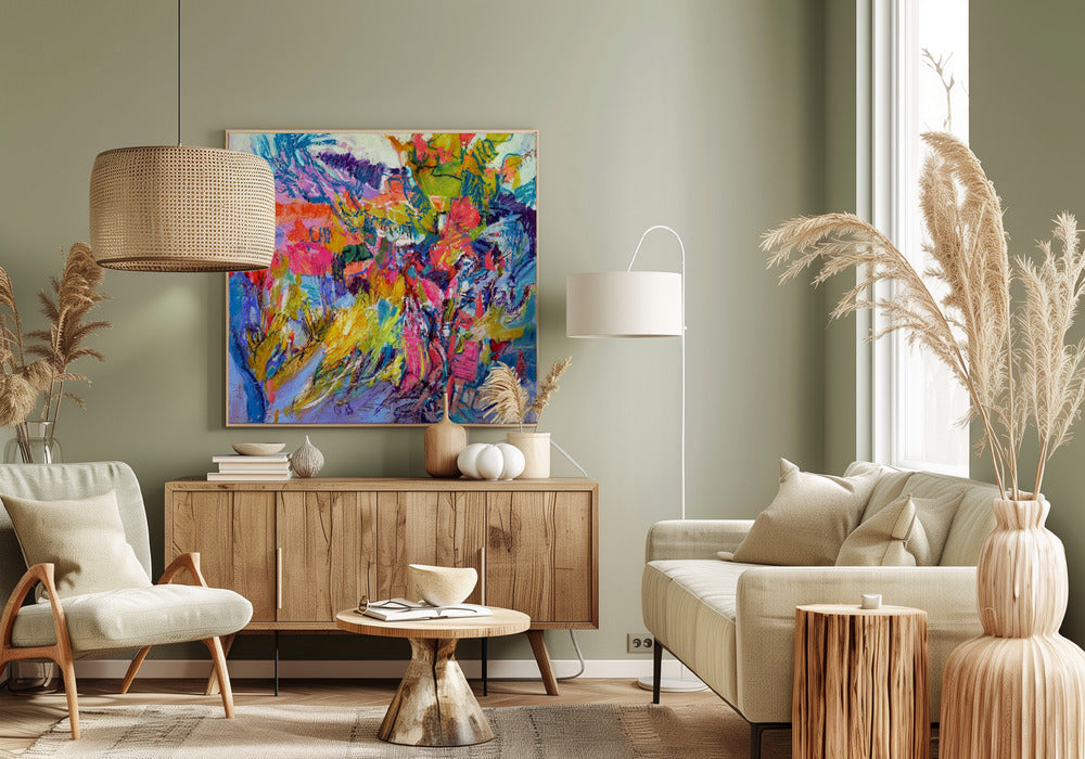 Expressionist Colorful Abstract | Canvas