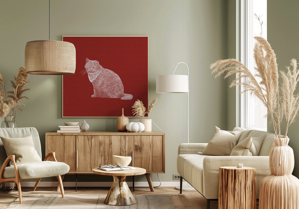 Badass Bandit Cat | Canvas