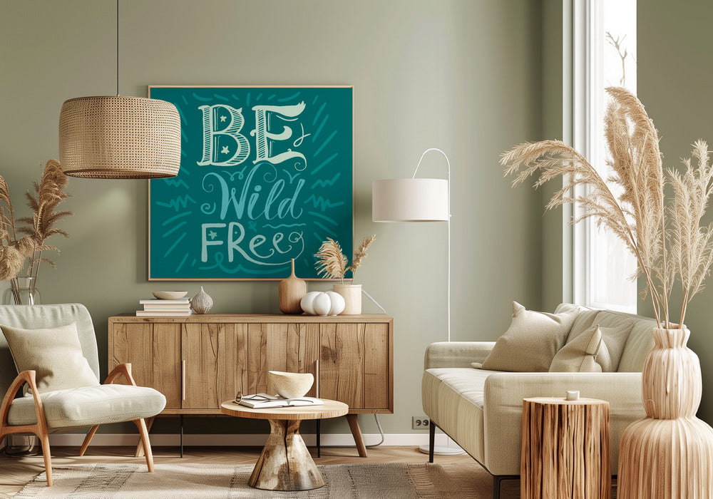 Be Wild and Free Lettering | Canvas