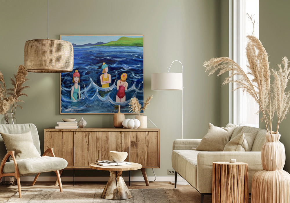 The Winter Swimmers | Canvas