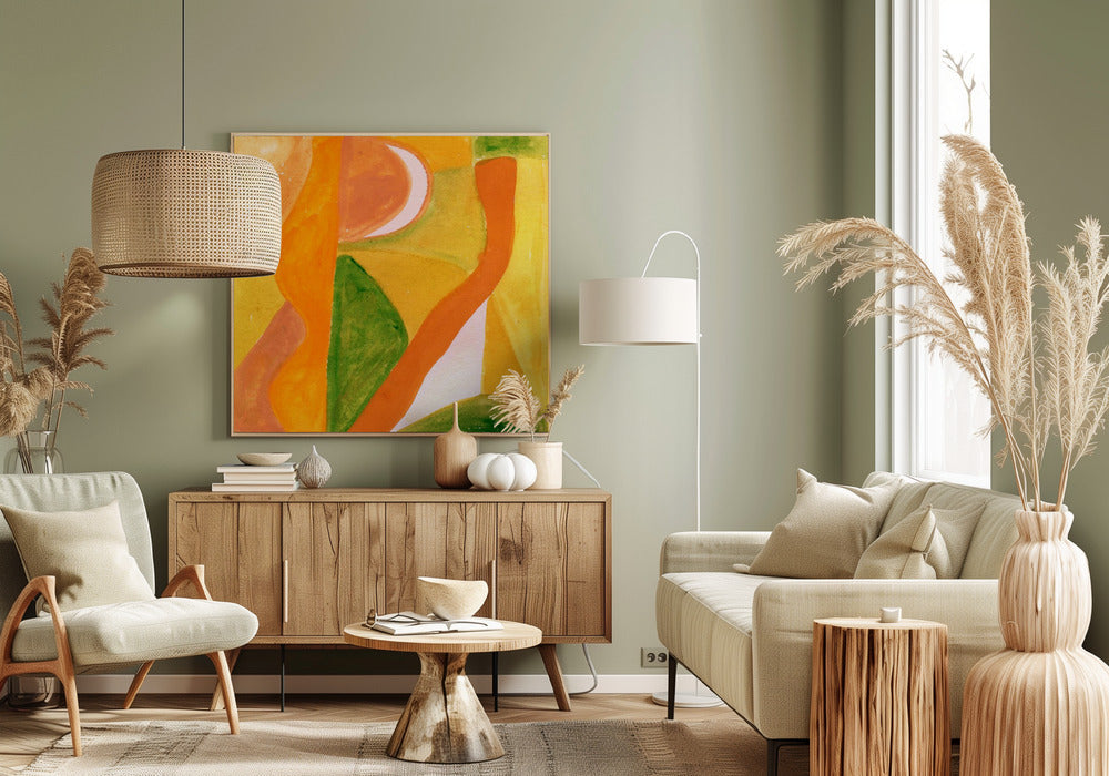 Orange and Golden Abstract | Canvas