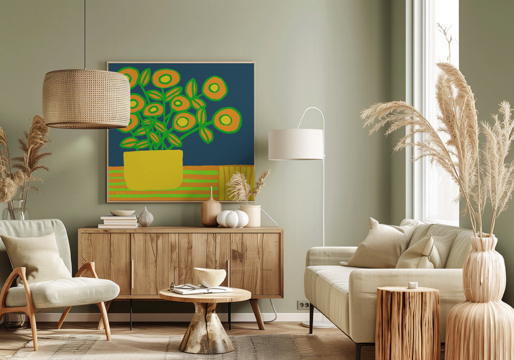 Flowers on table | Canvas