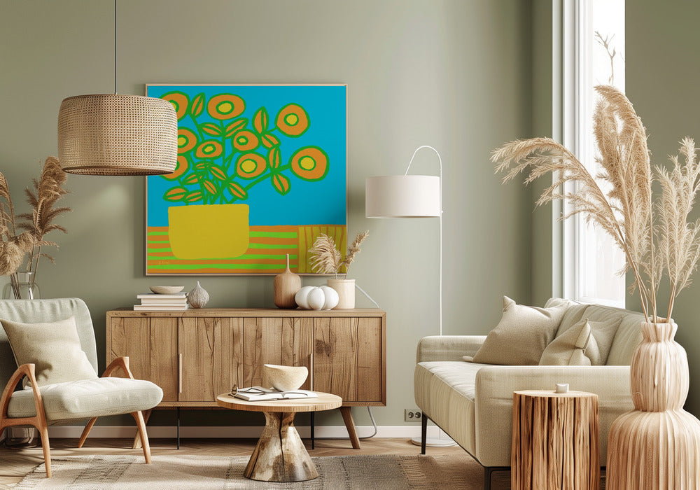 Flowers on table | Canvas