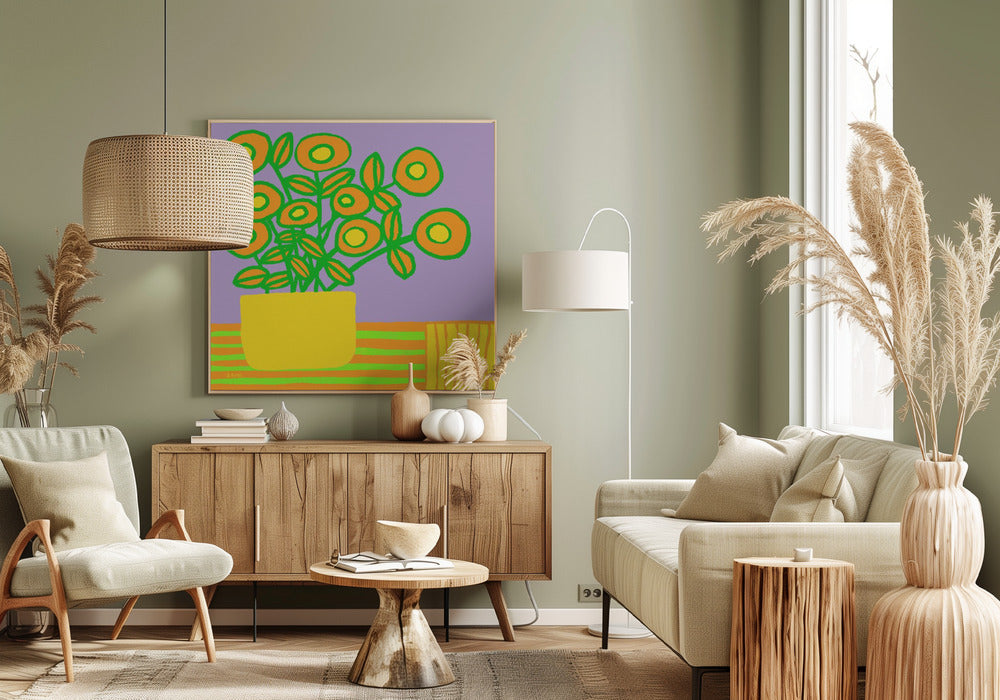 Flowers on table | Canvas