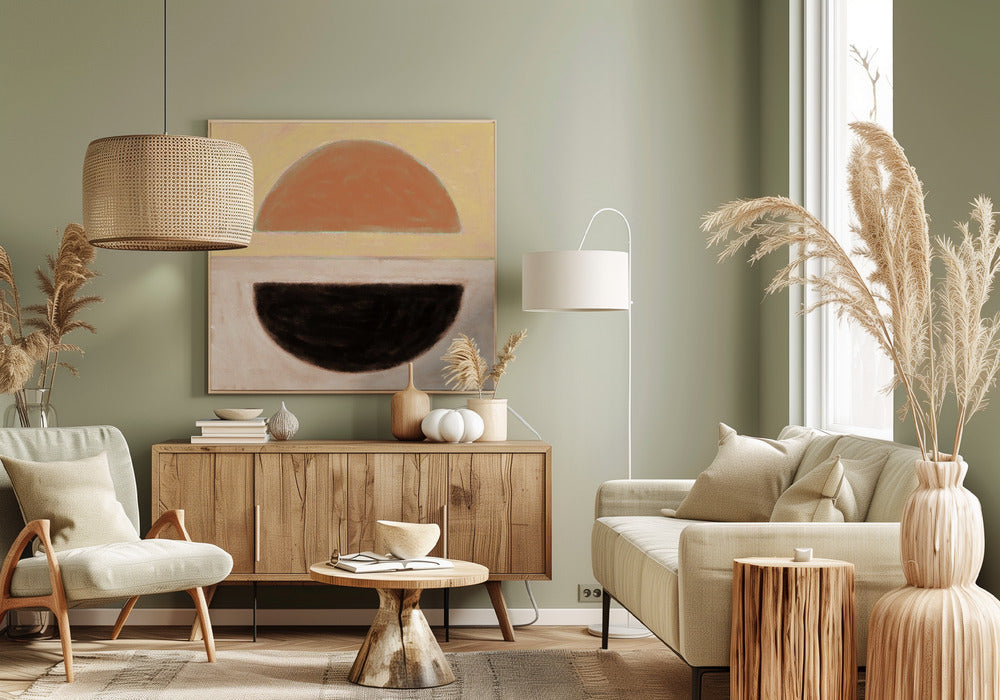 Abstract half circles | Canvas