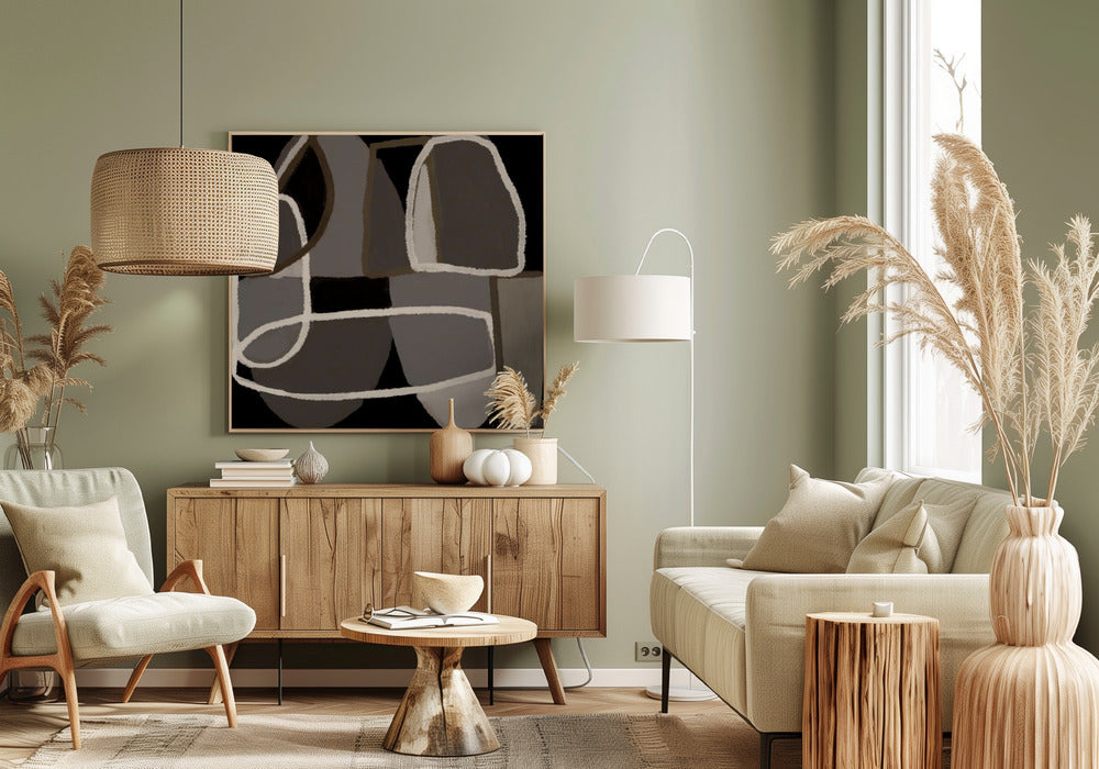 Abstract black and white | Canvas