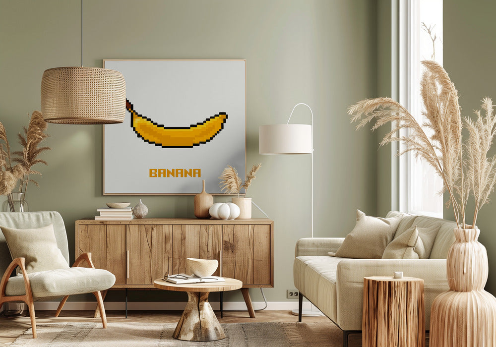 Pixel Fruit - Banana | Canvas