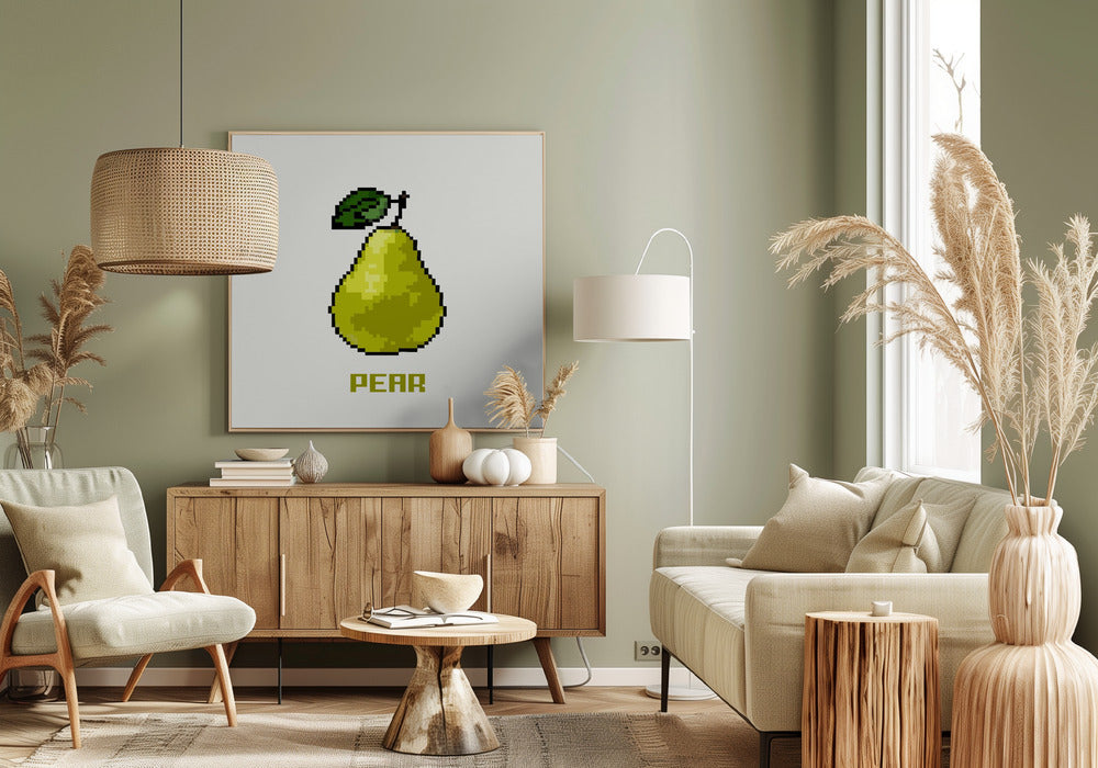 Pixel Fruit - Pear | Canvas