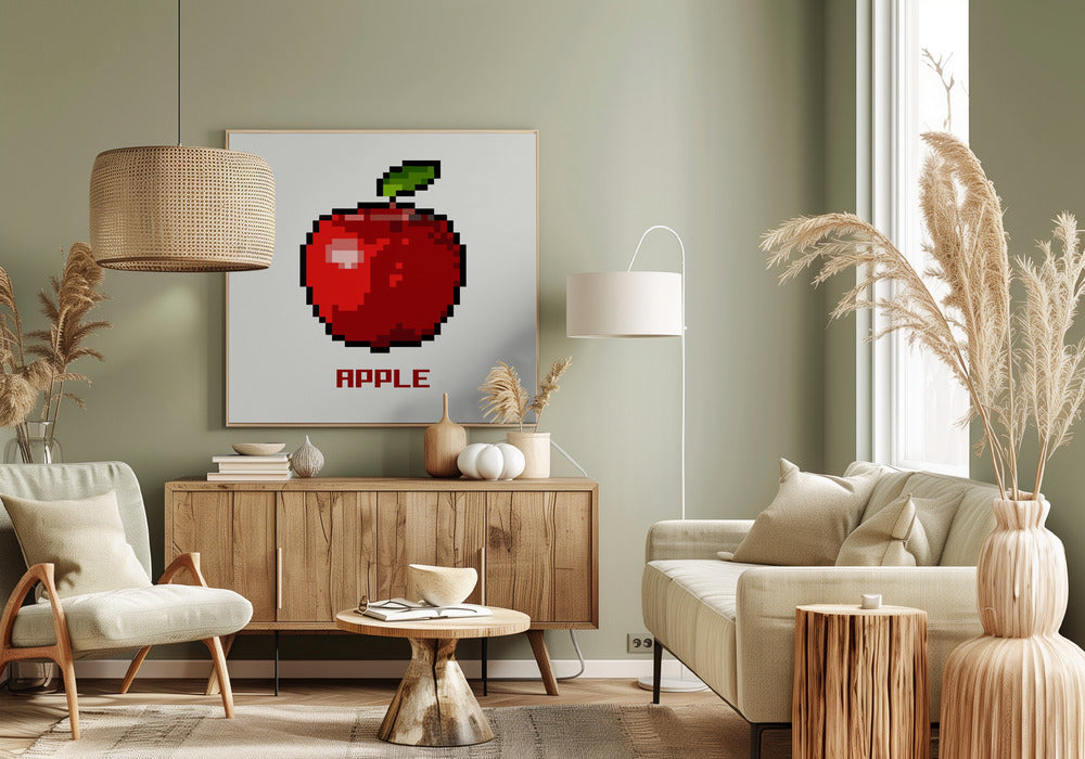 Pixel Fruit - Apple | Canvas