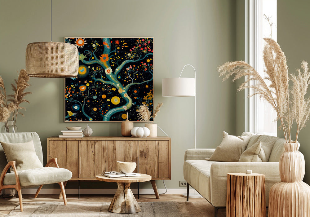 Cosmic Garden Blooms | Canvas