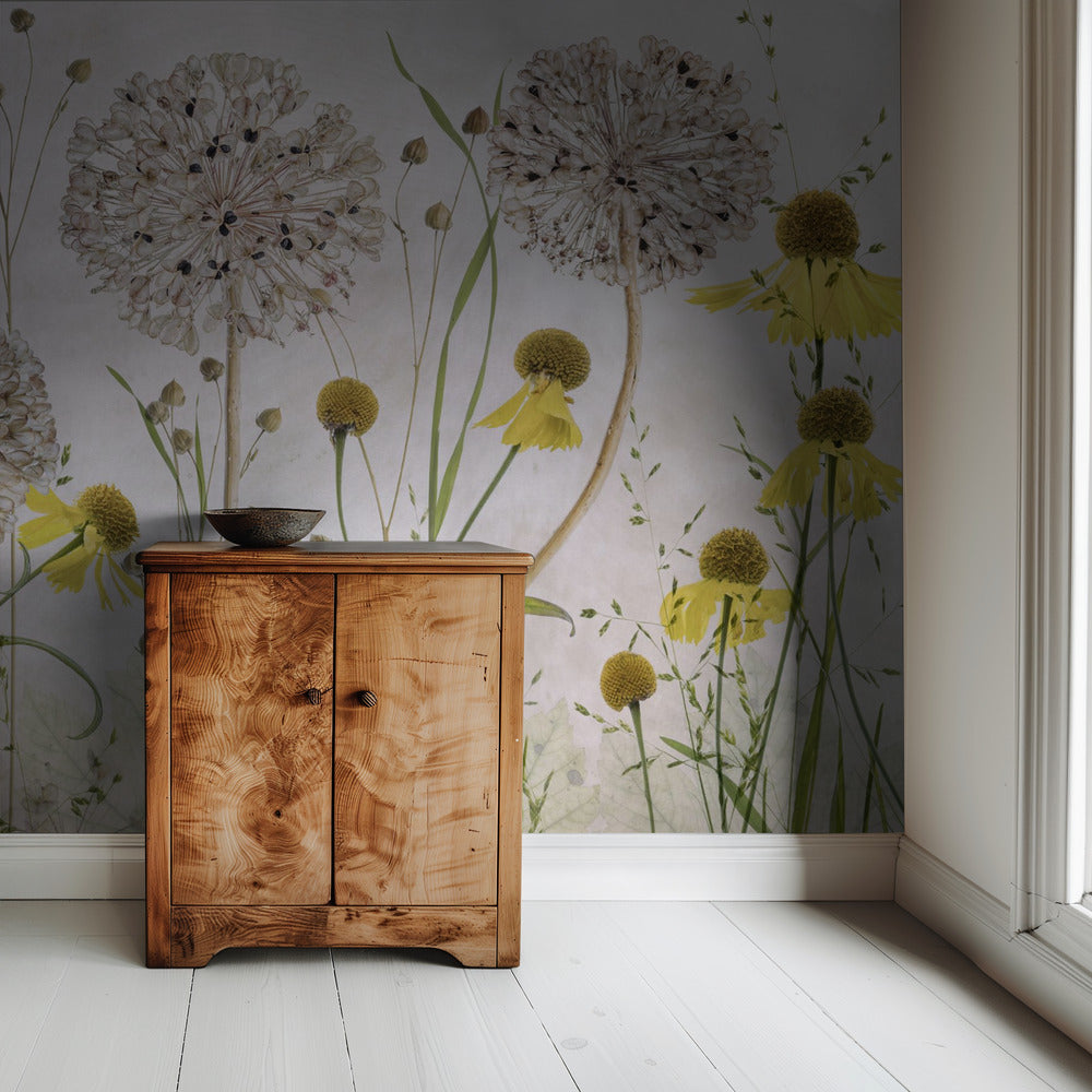 Alliums and heleniums | Wallpaper