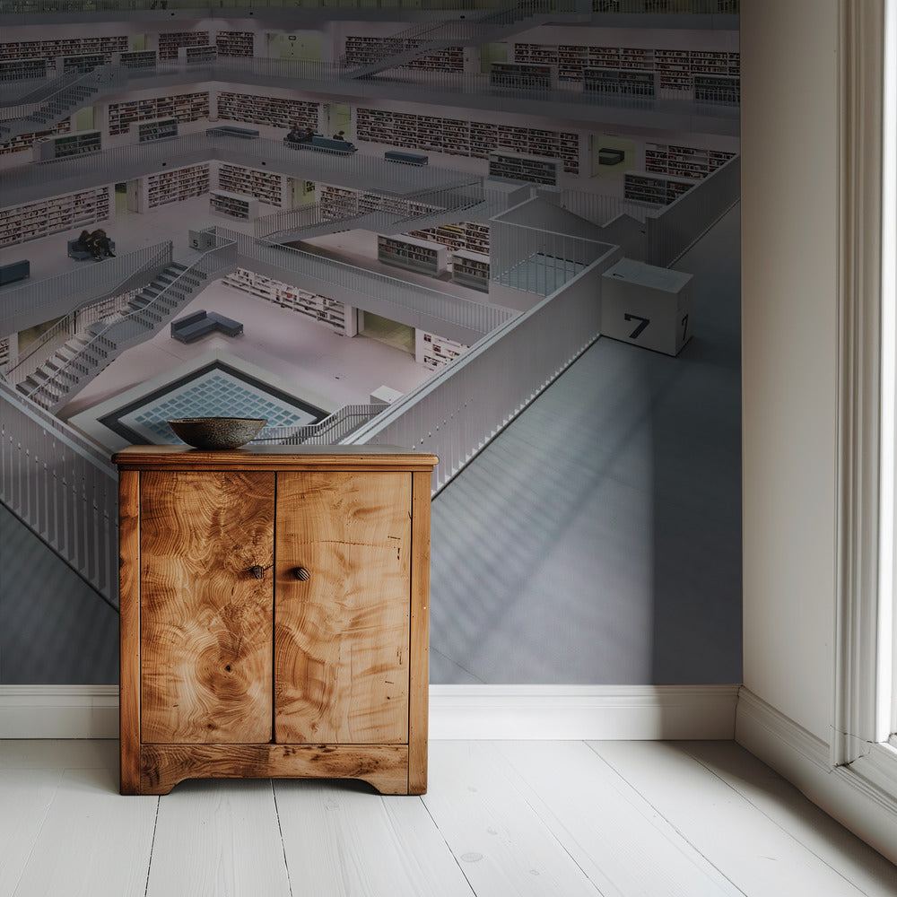 Stadtbibliothek Stuttgart inner space I | Wallpaper