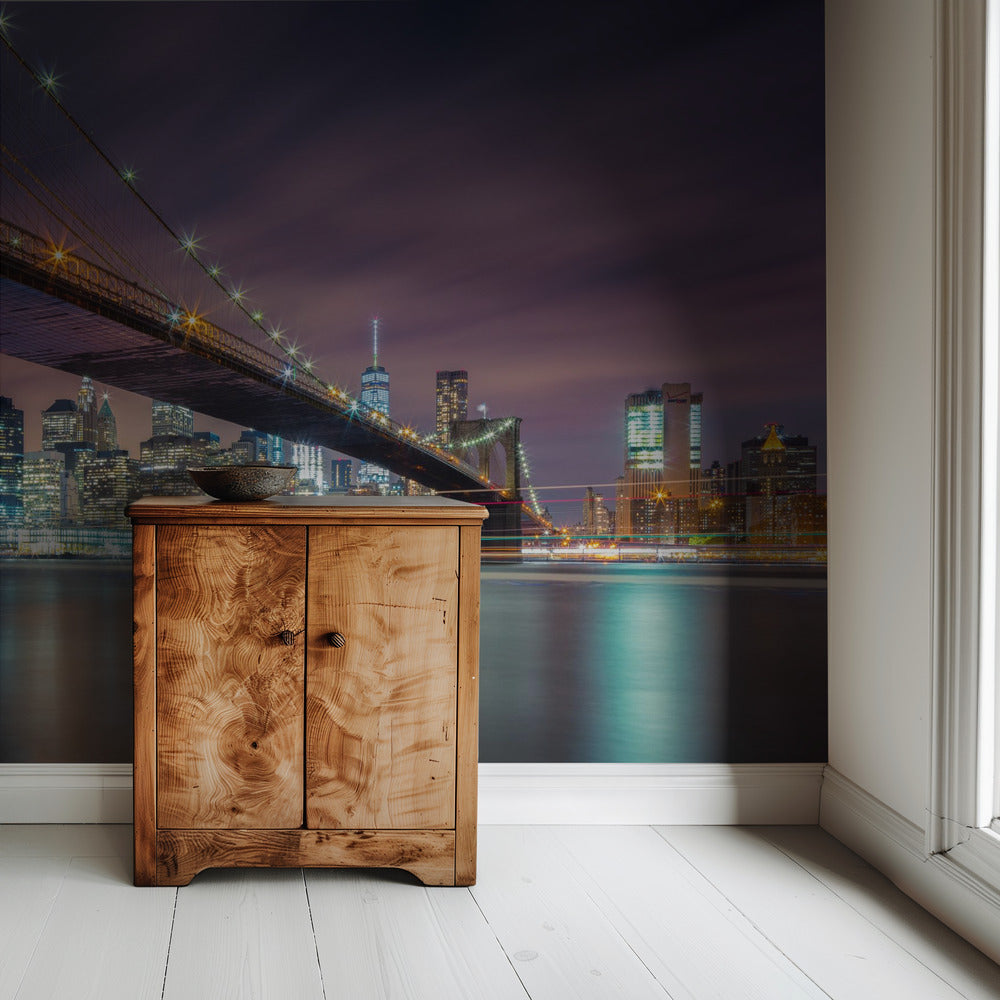 Brooklyn Bridge at Night | Wallpaper