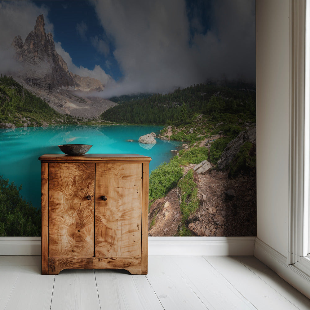 Veneto - Lago di Sorapis Panorama | Wallpaper