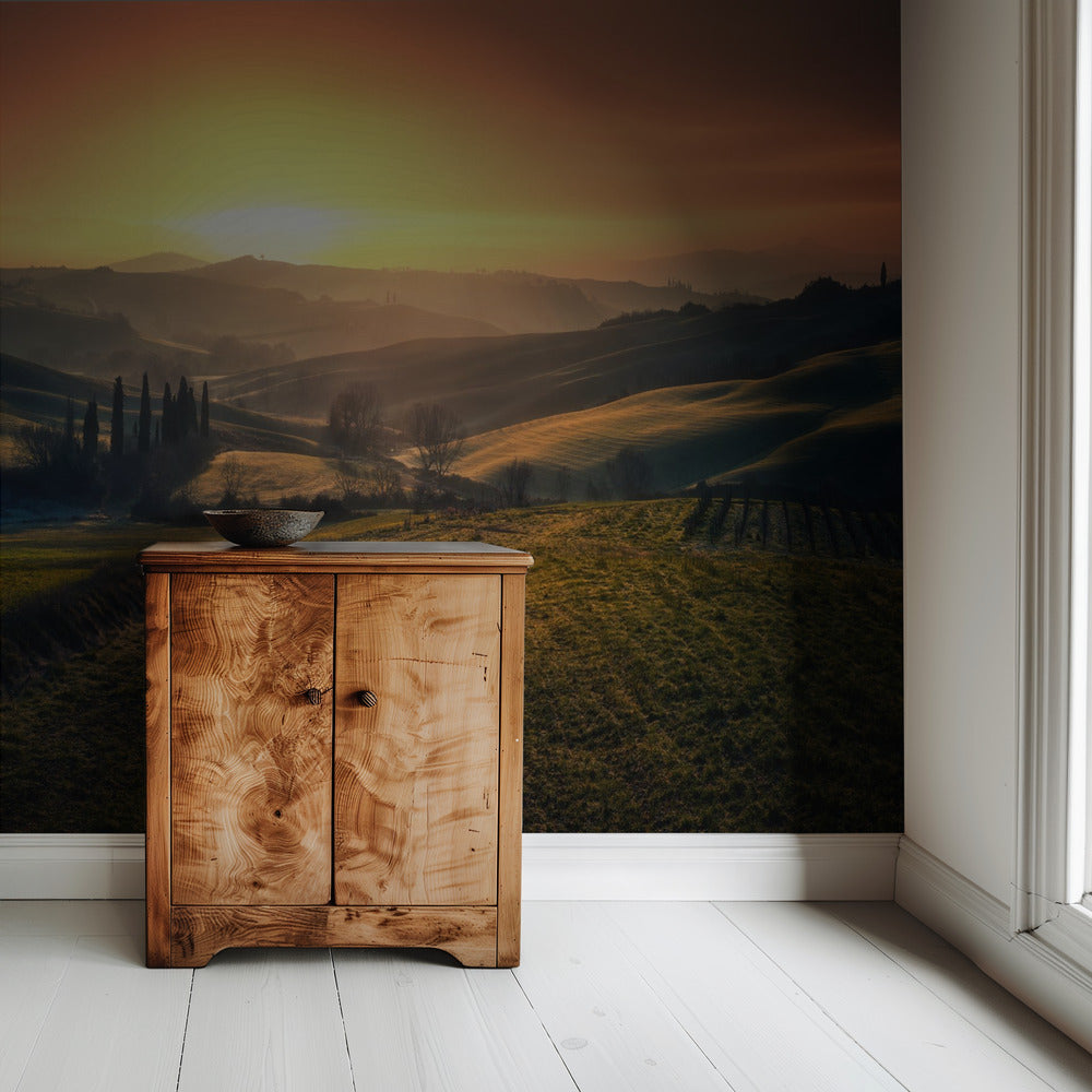 Val d'Orcia in the morning | Wallpaper