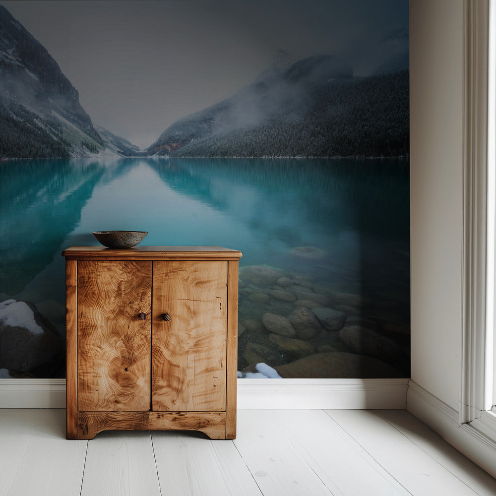 Foggy Lake Louise | Wallpaper