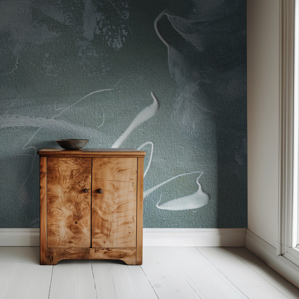 Green and White Acrylic | Wallpaper