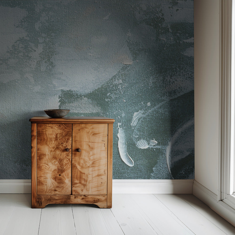 Green and White Acrylic | Wallpaper