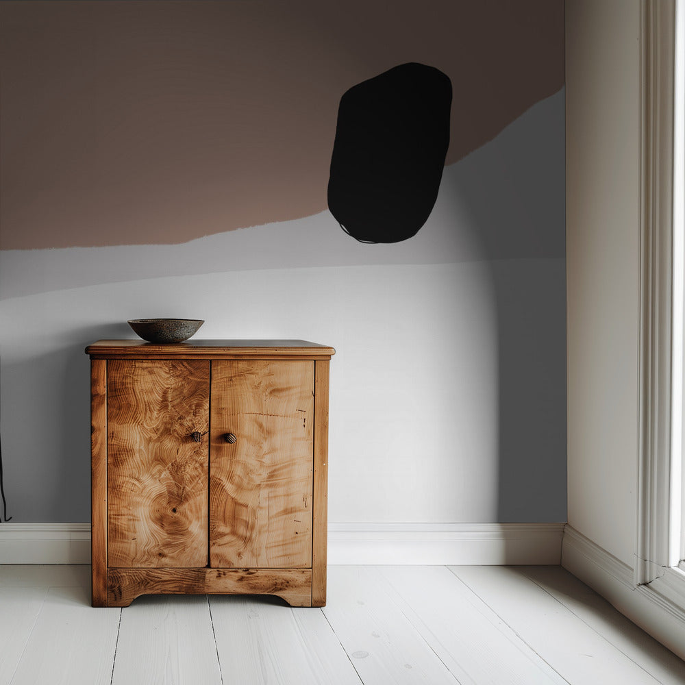 Minimalist Bold Black Shapes | Wallpaper