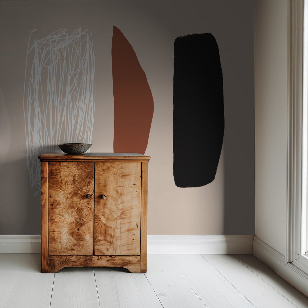 Organic Shapes in Neutral Tones | Wallpaper