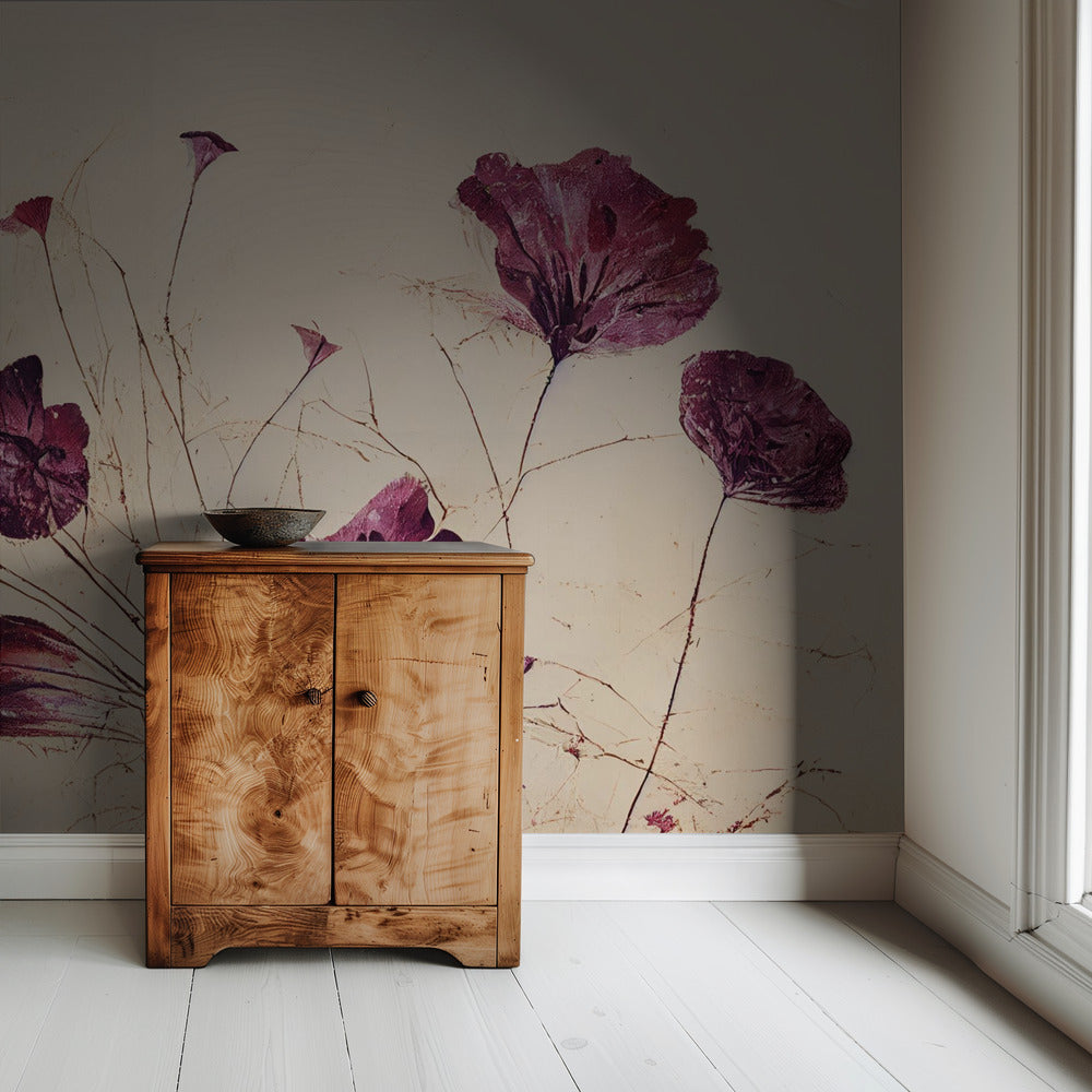 Crimson Bloom Dance | Wallpaper