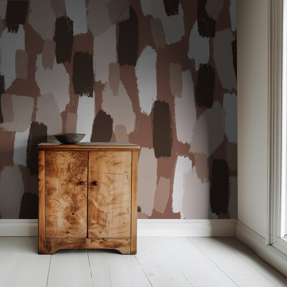 Earthy Brushstrokes | Wallpaper