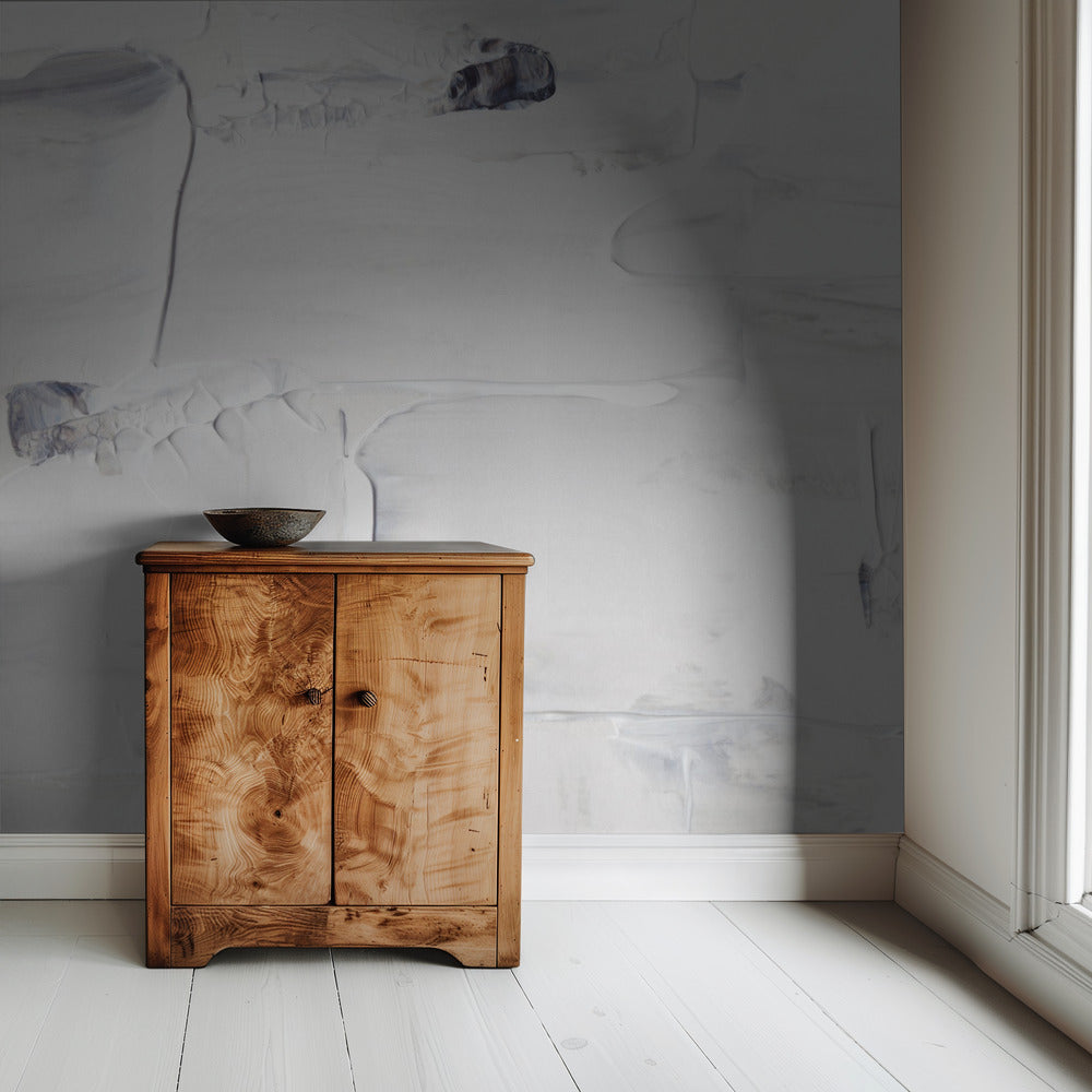 Textured White Canvas with Subtle Shades of Gray and Black | Wallpaper