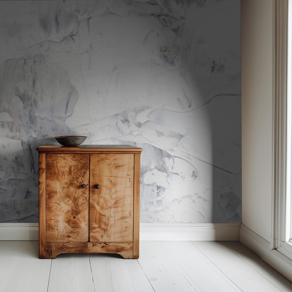 White and Gray Brushstrokes | Wallpaper