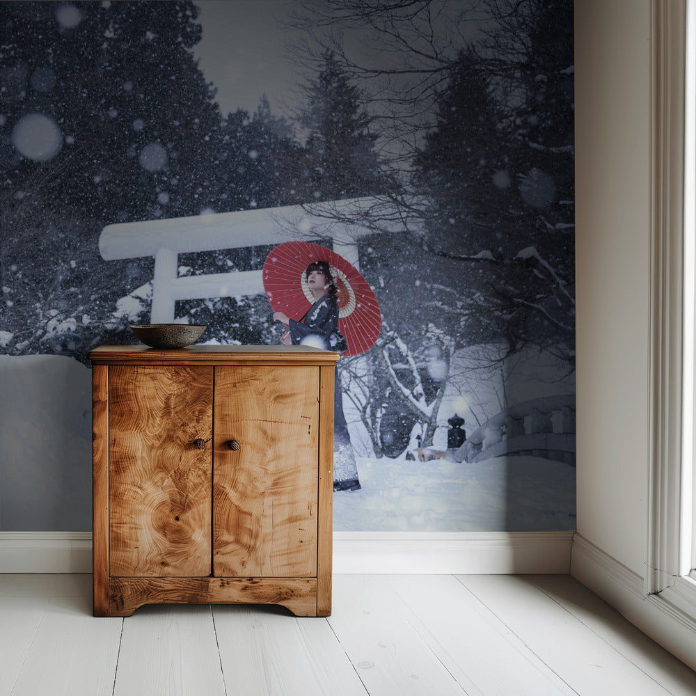 Winter shrine in japan | Wallpaper