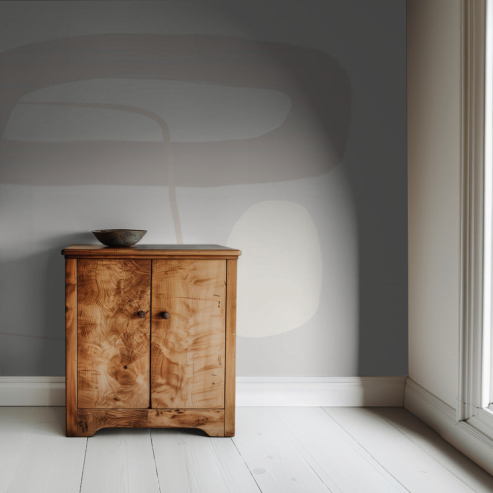 Soft Geometric Shapes And Muted Neutral Tones | Wallpaper