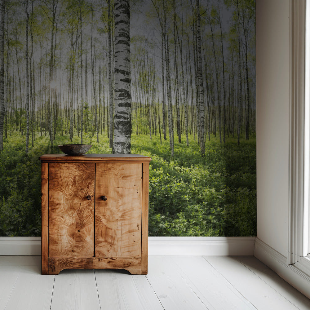 Spring in the Birch Forest | Wallpaper