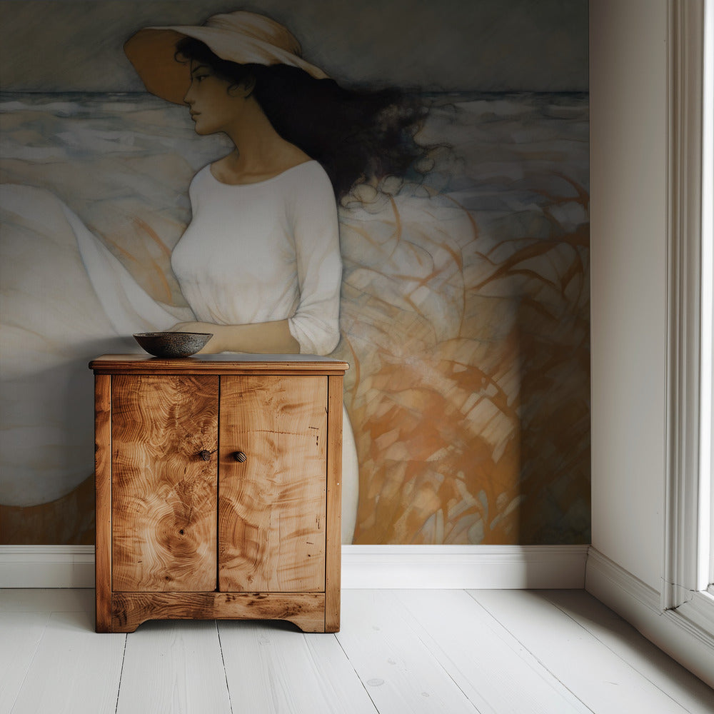 Breezy Shore Stroll | Wallpaper