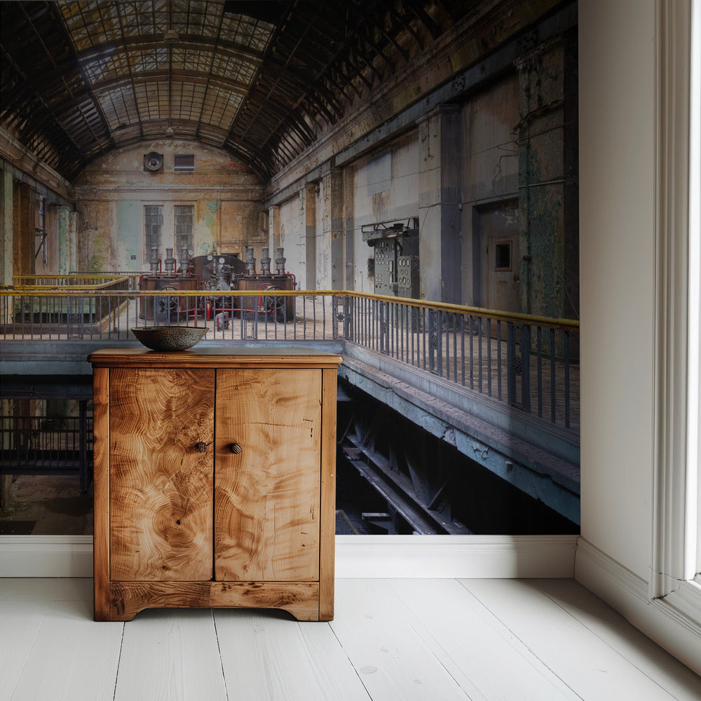 Industrial Hall in Decay | Wallpaper