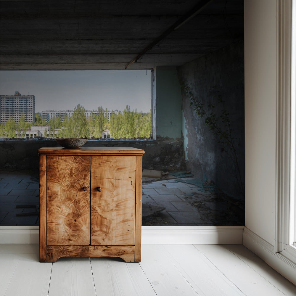 View at Pripyat in Chernobyl | Wallpaper