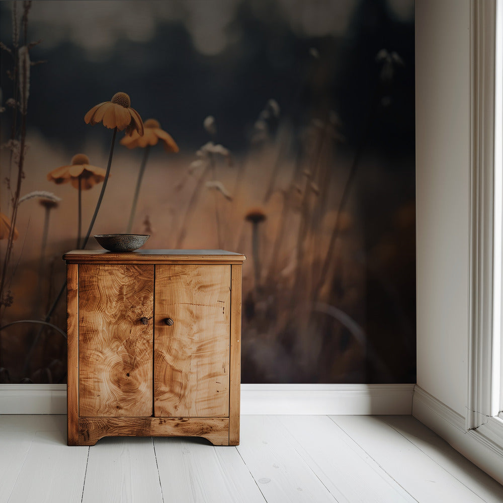 Golden Blossom Field | Wallpaper