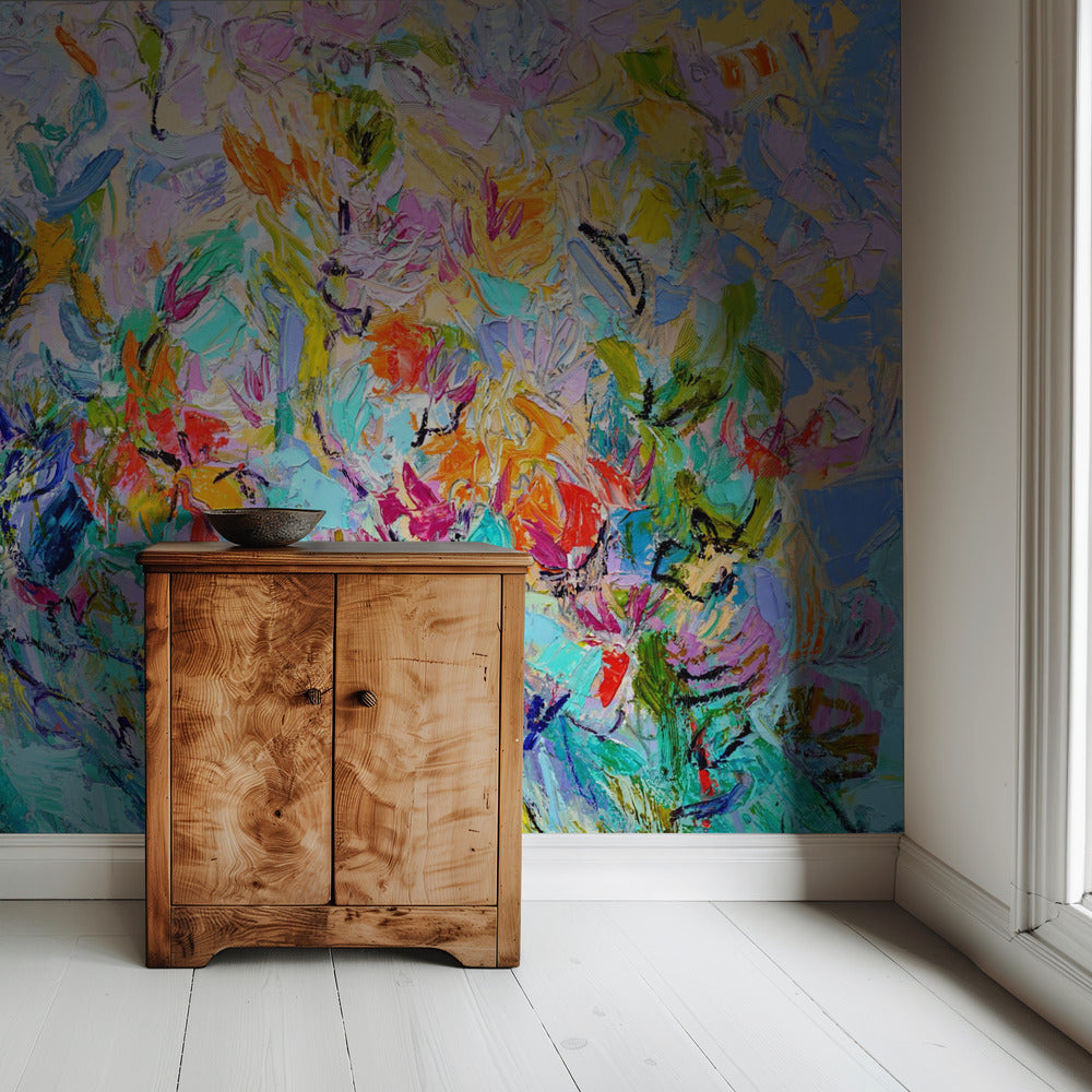 Radiant Floral Harmony | Wallpaper