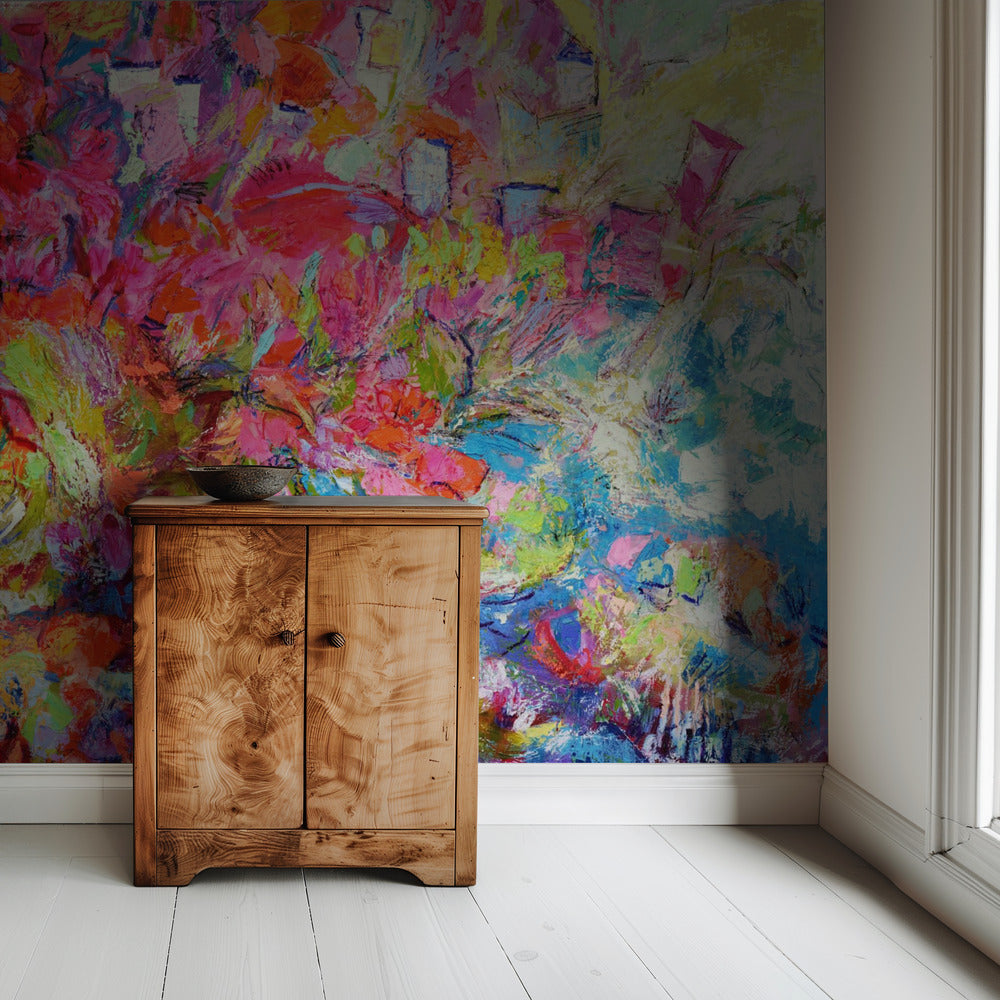 Luminous Petal Cascade | Wallpaper