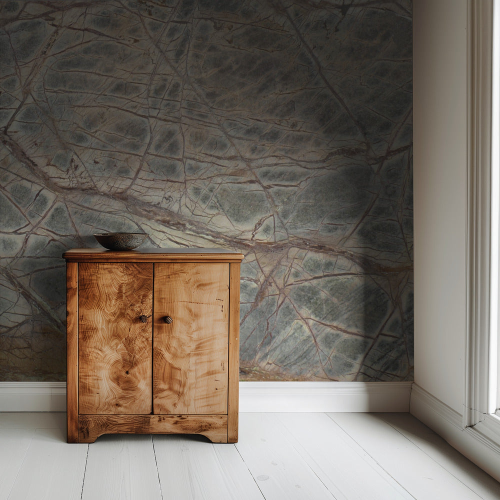 Emperador Brown Marble I | Wallpaper