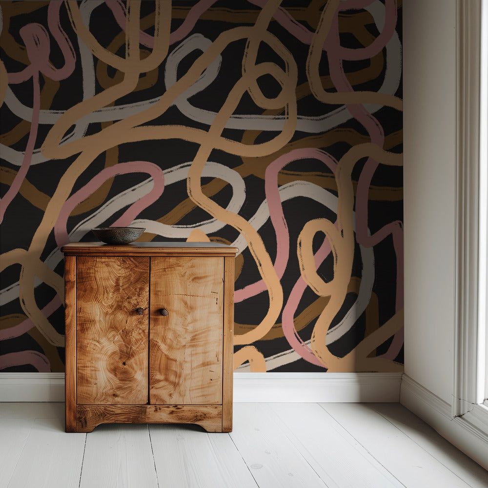 Tangled Array Of Colorful Lines | Wallpaper