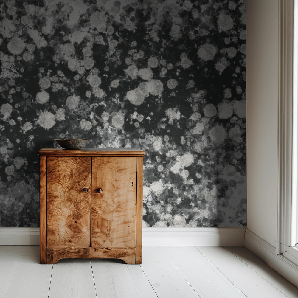 Dynamic Black and White Mystic Dots | Wallpaper