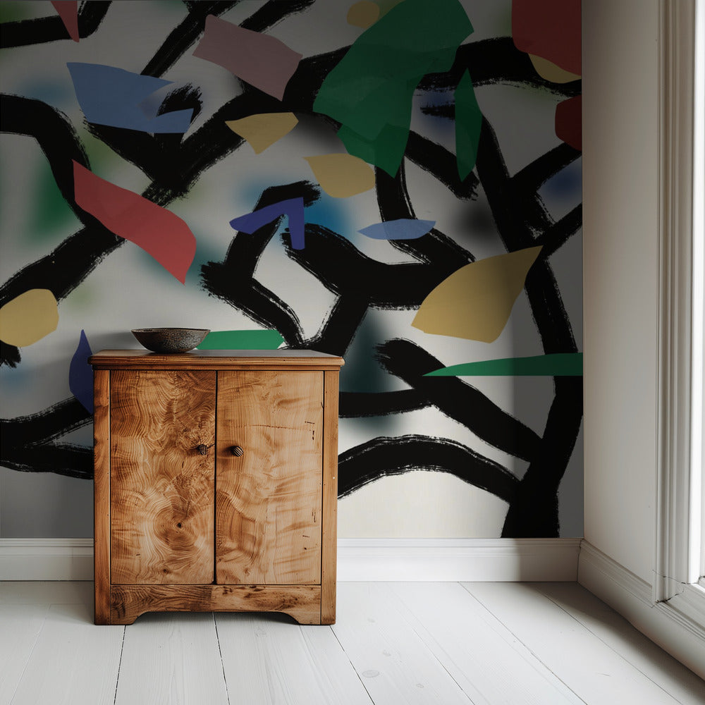 Colorful Branch Dance | Wallpaper